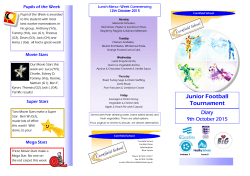 9th October 2015 - Cornfield School