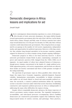 Democratic divergence in Africa - Africa Center for Strategic Studies