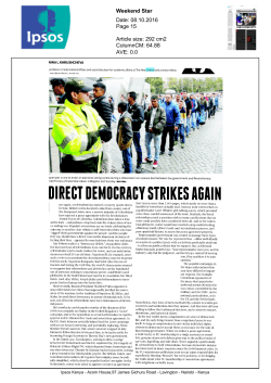 DIRECT DEMOCRACY STRIKES AGAIN