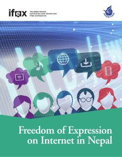 Freedom of Expression on Internet in Nepal