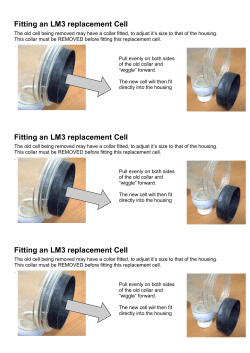 Fitting an LM3 replacement Cell Fitting an LM3
