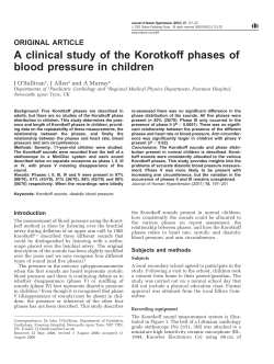 A clinical study of the Korotkoff phases of blood pressure in