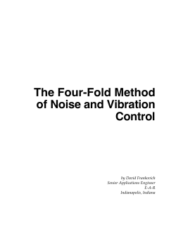 The Four-Fold Method of Noise and Vibration Control