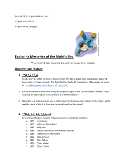 Mysteries of the Night Sky Fun Patch Requirements