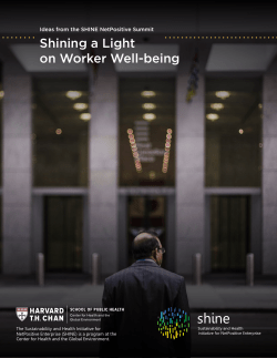 Shining a Light on Worker Well-being