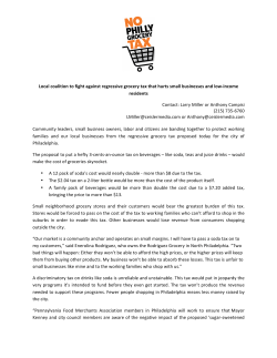 Read more - Pennsylvania Food Merchants Association