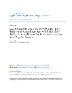 How the Eleventh Amendment Survived the Death of the Tenth