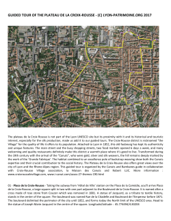 Guided tour of the Plateau de la Croix-Rousse - Patrimoine