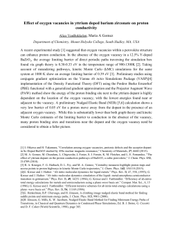 Effect of oxygen vacancies in yttrium doped barium zirconate on