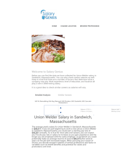 Union Welder Salary in Sandwich, Massachusetts