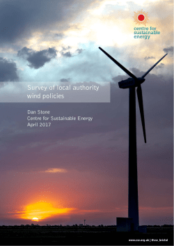 Survey of local authority wind policies