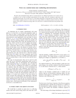 Force on a neutral atom near conducting