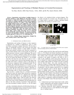 Segmentation and Tracking of Multiple Humans in
