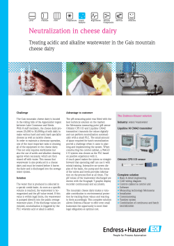 Neutralization in cheese dairy