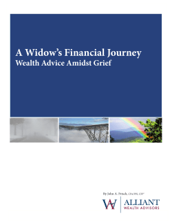 A Widow`s Financial Journey
