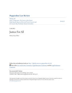 Justice For All - Pepperdine Digital Commons