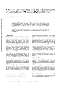 A New Theorem Concerning Scattering of Electromagnetic Waves in