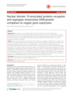 Nuclear domain 10-associated proteins recognize