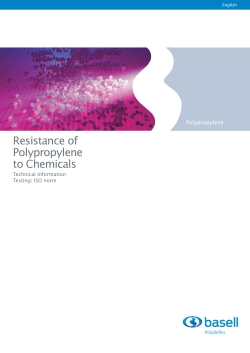 Resistance of Polypropylene to Chemicals