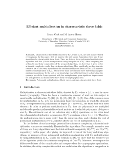 Efficient multiplication in characteristic three fields
