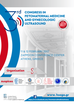 Congress in Fetomaternal mediCine and gyneCologiC