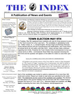 THE INDEX - Town of Trappe
