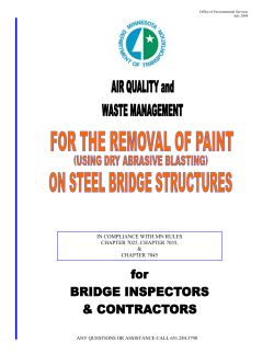 Air Quality and Waste Management for the Removal of Paint on