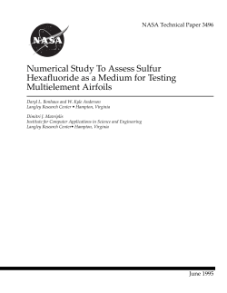 Numerical Study To Assess Sulfur Hexafluoride as a Medium for
