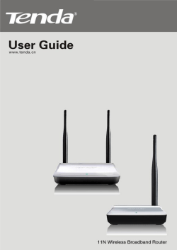 N30 11N Wireless Broadband Router User Manual