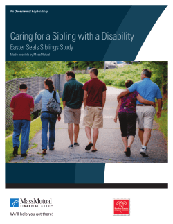 Caring for a Sibling with a Disability