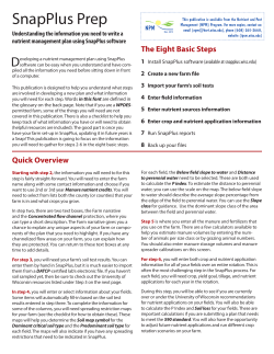 SnapPlus Prep Workbook - Integrated Pest and Crop Management