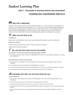 Student Learning Plan