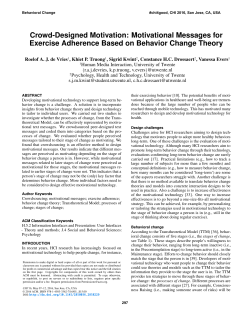 Crowd-Designed Motivation: Motivational Messages for Exercise