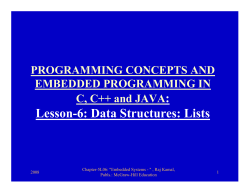 Lesson-6: Data Structures: Lists