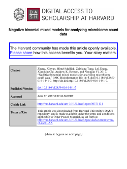 Negative binomial mixed models for analyzing microbiome count data