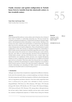 Family structure and spatial configuration in Turkish house form in