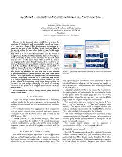 Searching by Similarity and Classifying Images on a Very