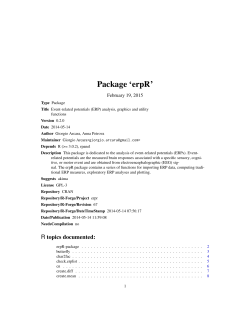 Package `erpR`