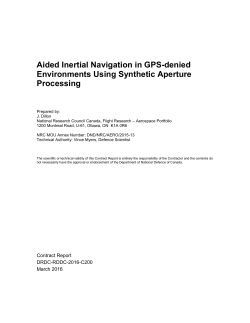 Aided Inertial Navigation in GPS
