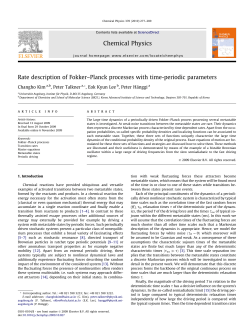 Rate description of Fokker&ndash;Planck processes with time