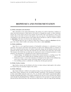 biophysics and instrumentation
