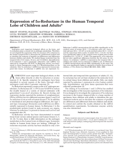 Expression of 5&alpha;-Reductase in the Human Temporal Lobe of