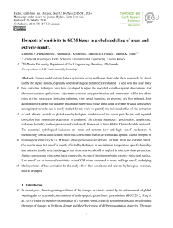 Hotspots of sensitivity to GCM biases in global modelling of mean