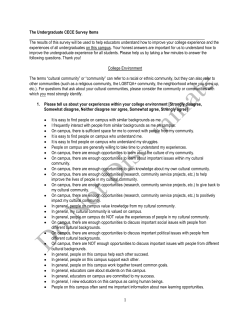 the CECE Undergraduate Survey