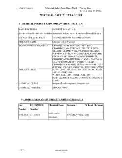 material safety data sheet