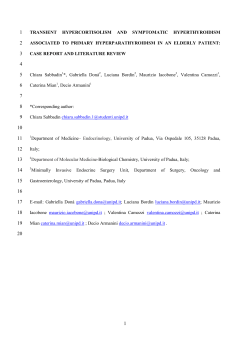 endocrine disorders associated to primary