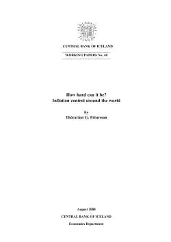 How hard can it be? Inflation control around the world