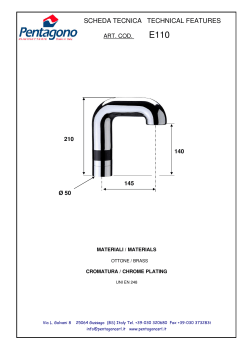 scheda tecnica technical features