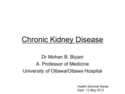 Chronic Kidney Disease - Hindu Temple of Ottawa