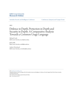 Defence in Depth, Protection in Depth and